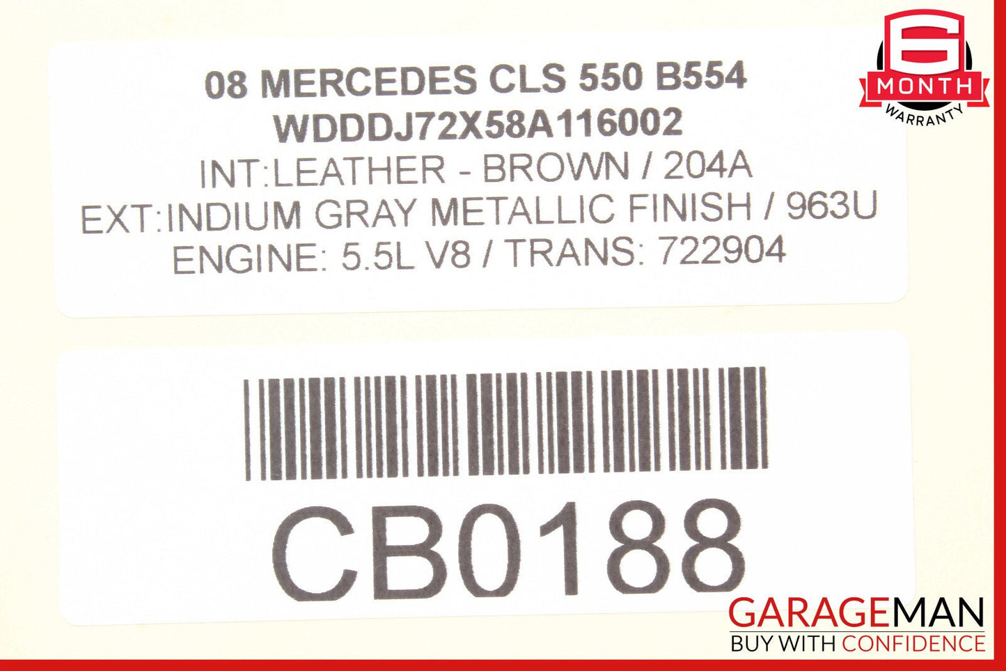 03-12 Mercedes W211 E350 E320 E550 Steering Wheel Airbag Air Bag Brown OEM