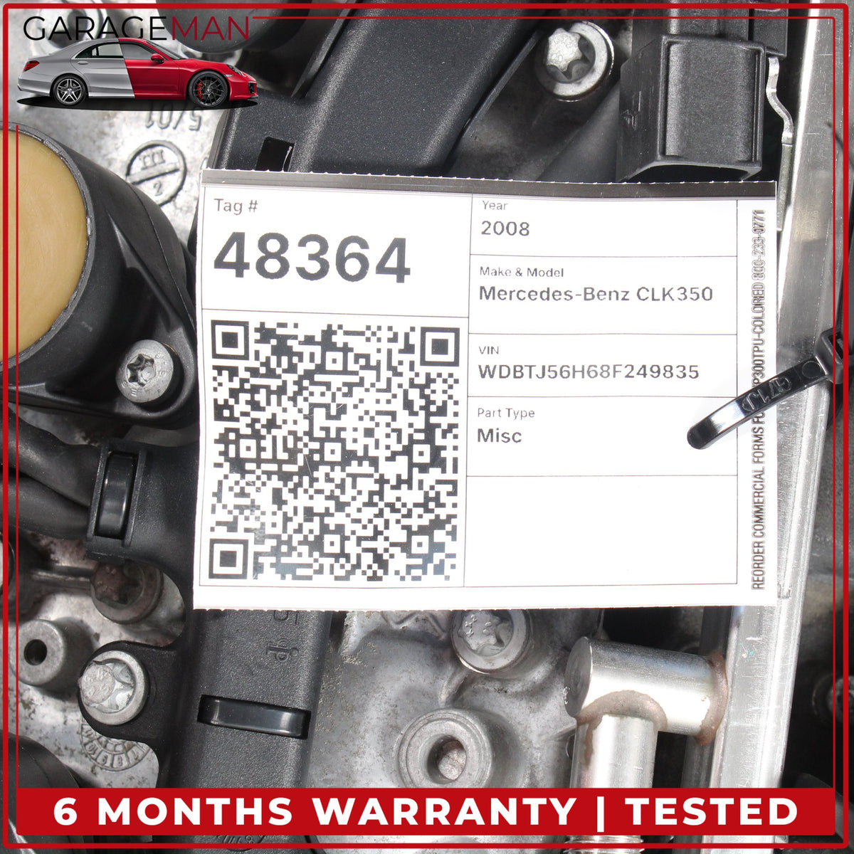 2005-2011 Mercedes-Benz CLK350 W209 M272 V6 3.5L Engine Motor Assembly mileage 107k