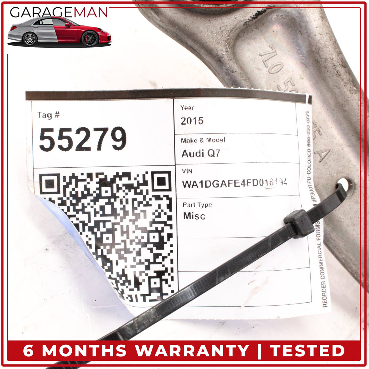 2007-2015 Audi Q7 Rear Left or Right Upper Forward Control Arm 7L0505375A OEM