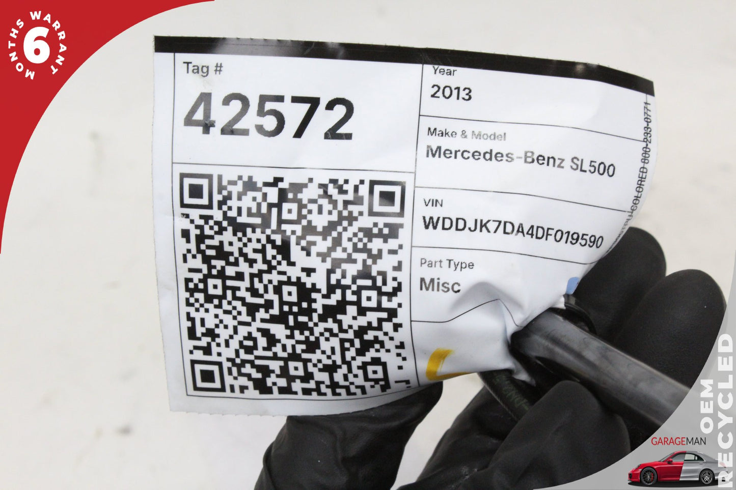 2013 Mercedes-Benz SL500 R231 Convertible Left Side Main Top Drive Lift Cylinder 2318000072 Genuine