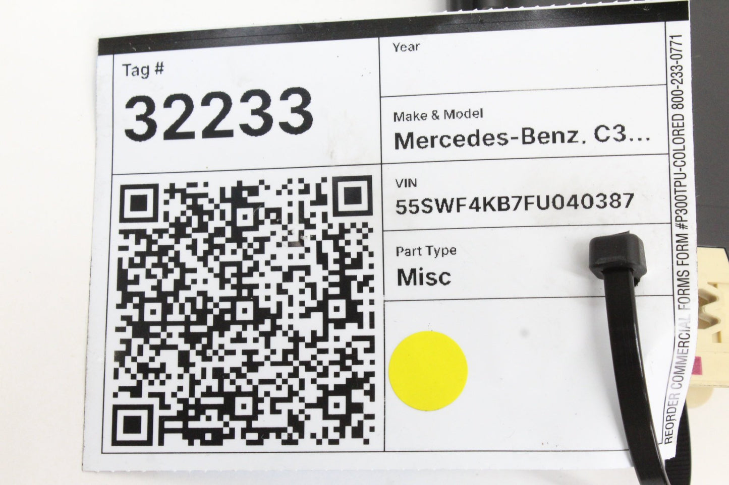 2015-2020 Mercedes-Benz C300 CDI Front Right Seat Control Module 2059005502 OEM