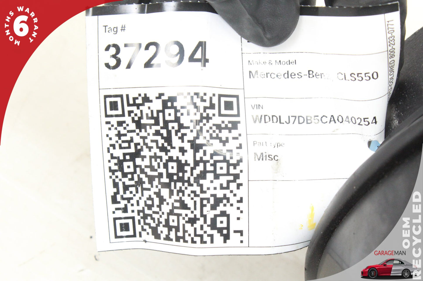 2010-2018 Mercedes-Benz CLS550 W218 RWD 4.6L Rear Left or Right Side Air Bag
