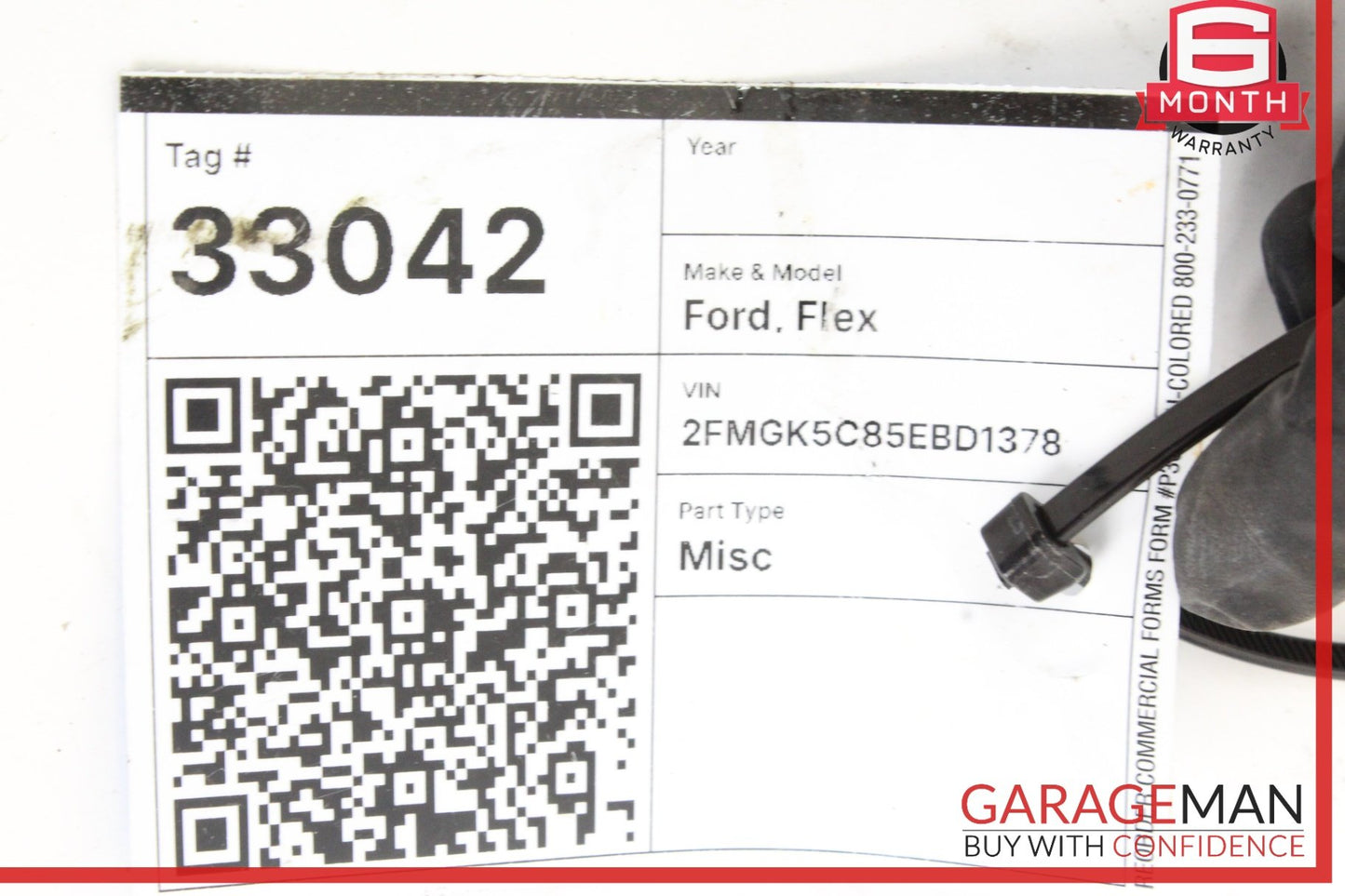 2009-2019 Ford Flex SUV Rear Right Suspension Upper Control Arm DE9Z5500 OEM