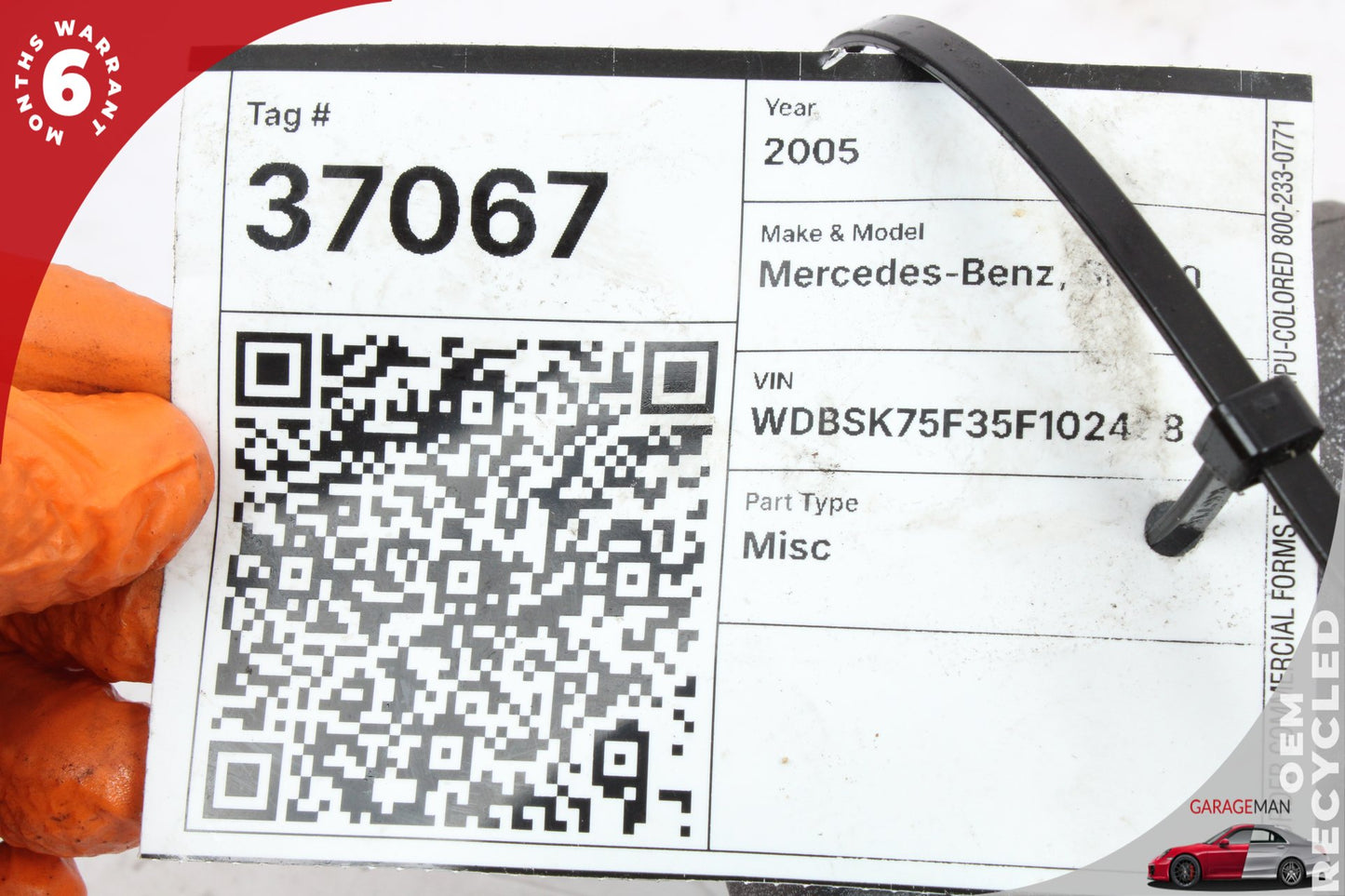 1997-2008 Mercedes R230 SL500 CL500 ML500 Engine Motor Starter 0061510601 OEM