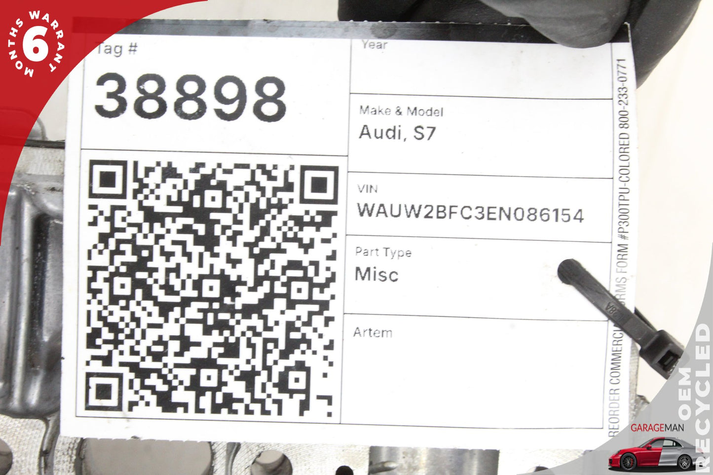 2013-2018 Audi S7 4G Right Side Engine Cylinder Head Valve Cover 079103286 OEM