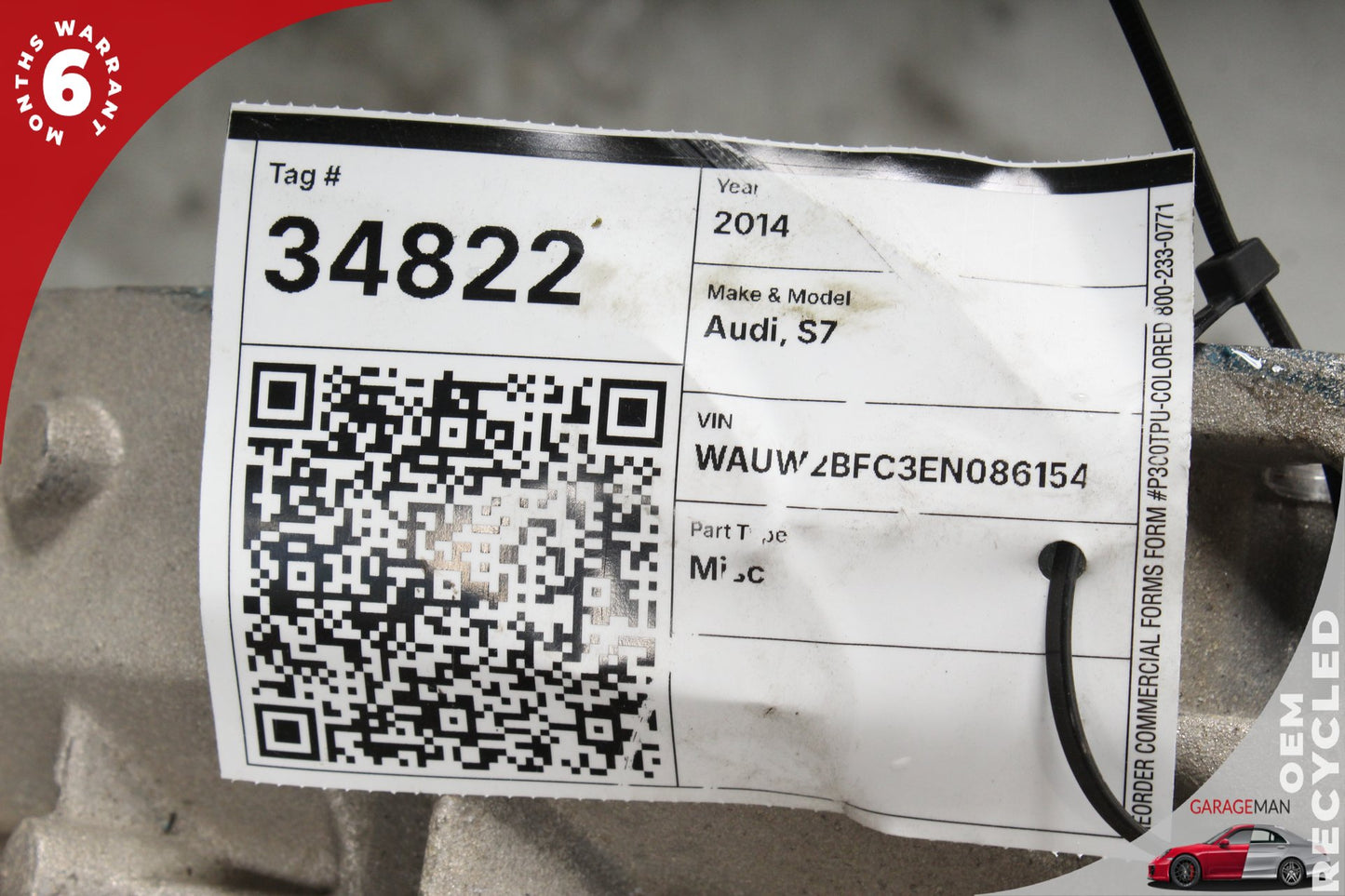 2013-2015 Audi S7 4G FWD 4.0L Sedan Automatic Transmission OEM