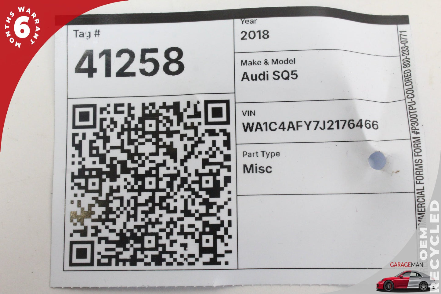 2018-2024 Audi SQ5 Q5 Front MMI Multi Media Touch Pad Control Switch 80A919615