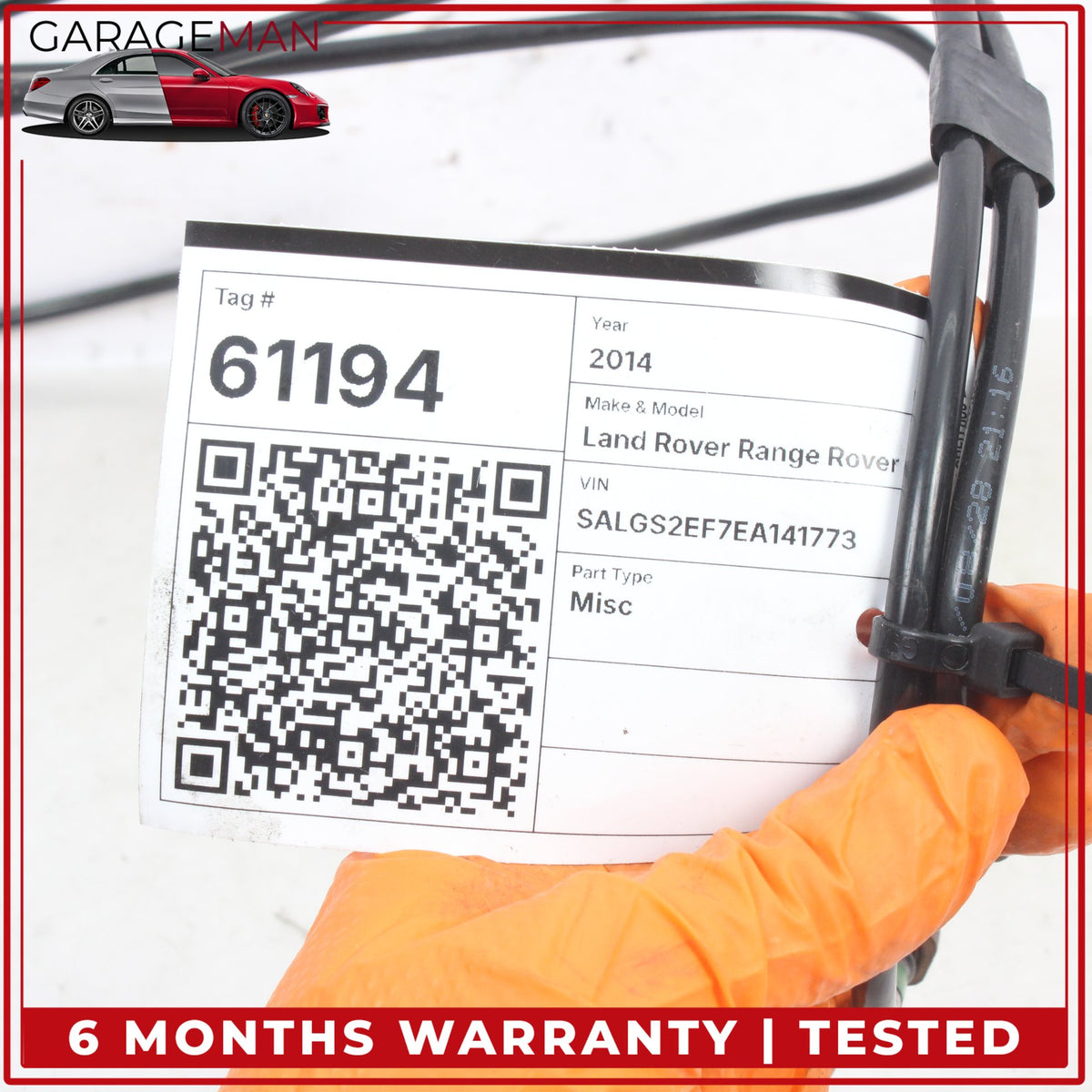 2013-2017 Land Rover Range Rover L405 Air Suspension Hose Line CPLA3C283AA OEM