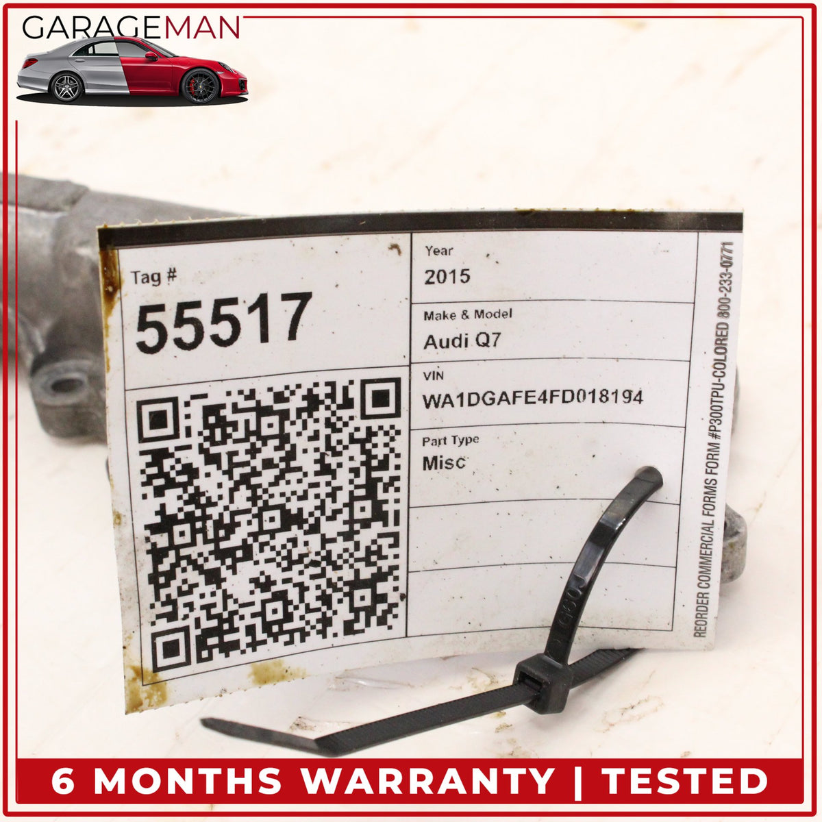 2007-2015 Audi Q7 SQ5 Engine Water Pump Mount Bracket 06E121161BB OEM