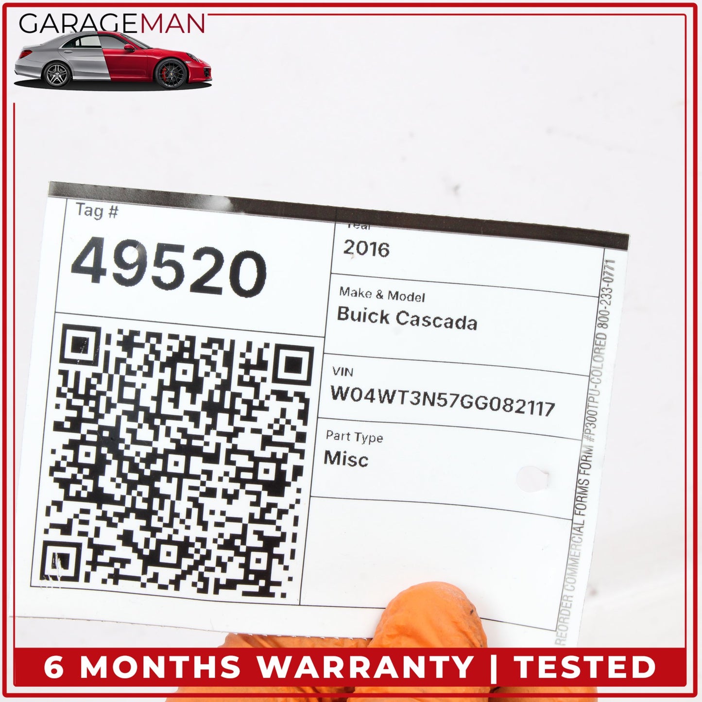 2016 Buick Cascada Convertible Active Lane Assist Front Camera 42399435 OEM