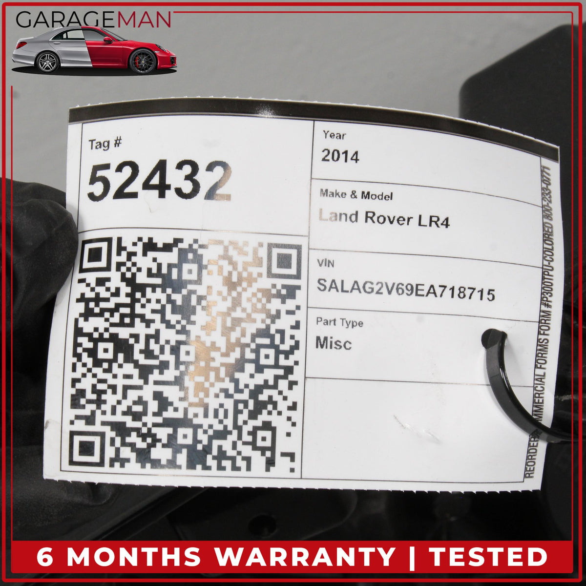 2005-2016 Land Rover LR4 L319 Front Radiator Support Core Headlight Bracket OEM