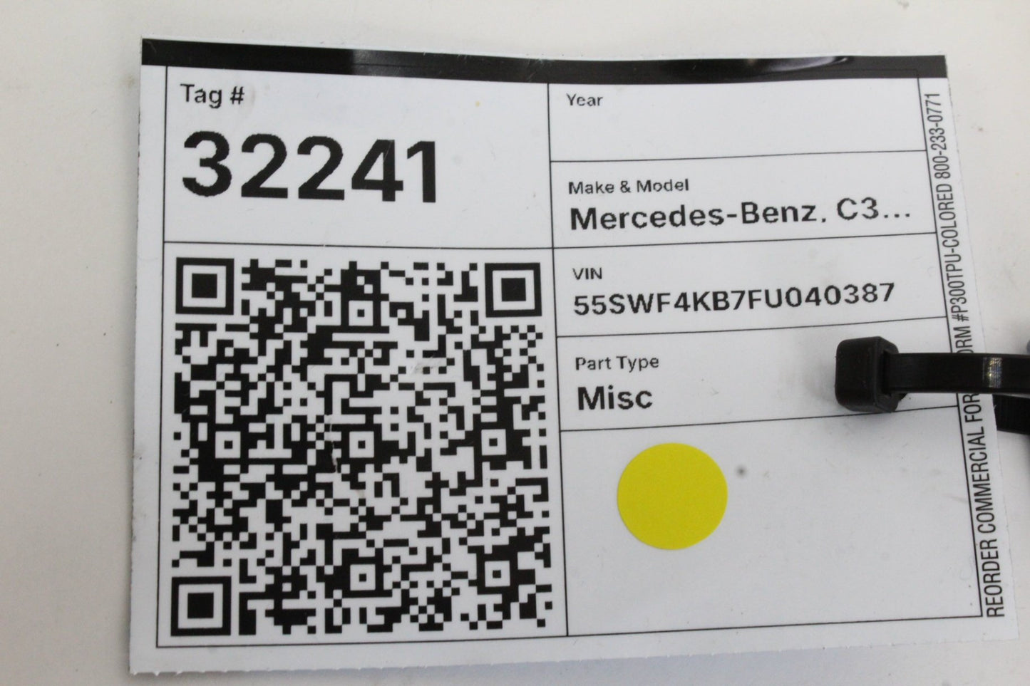 2015-2020 Mercedes-Benz C300 W205 SAM Signal Lamp Control Module 2059003913