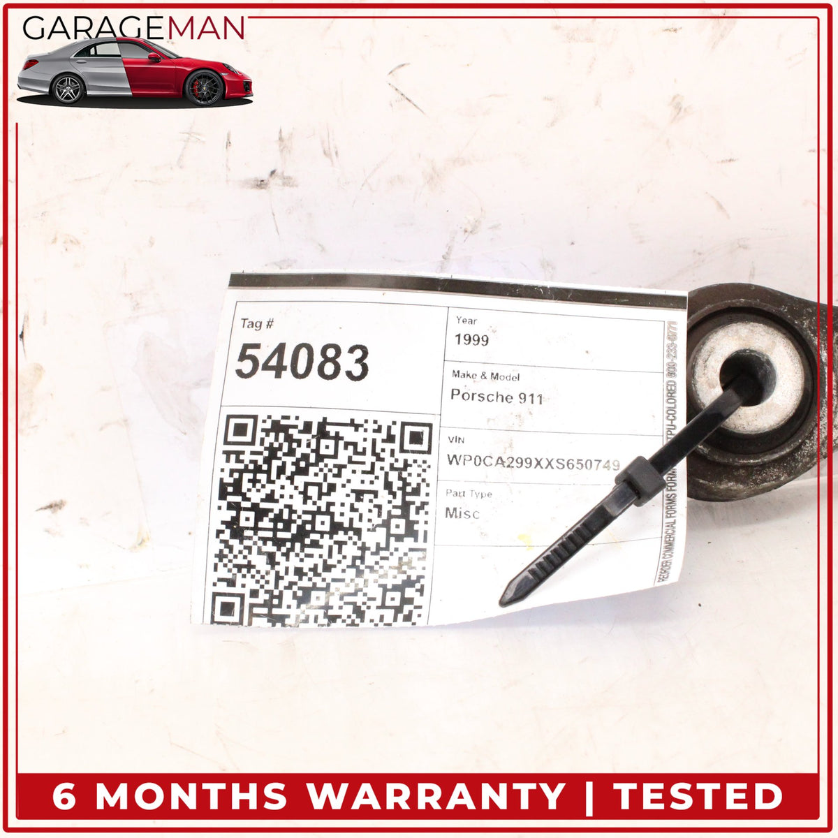 1999-2012 Porsche 911 Rear Left or Right Side Upper Control Arm 99633104702 OEM