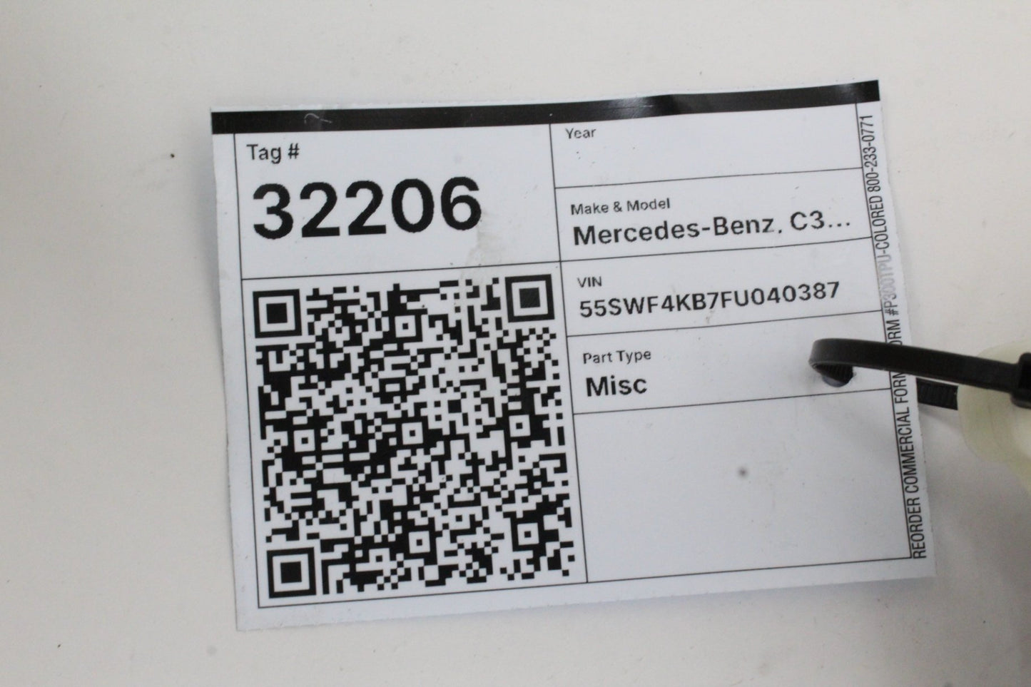 2015 Mercedes-Benz C300 W205 Sedan Front Left Regulator Motor 2059060013