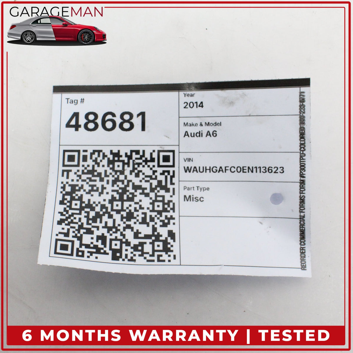 2012-2018 Audi A6 Rear Left and Right Lane Assist Blind Spot Radar Sensor OEM