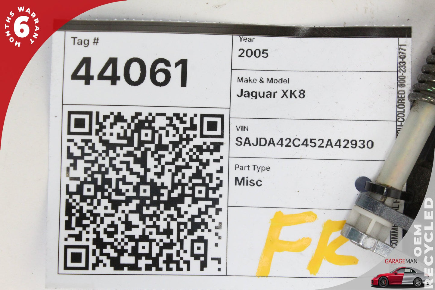 1997-2006 Jaguar XK8 XKR X100 Front Right Exterior Door Handle R31057 OEM
