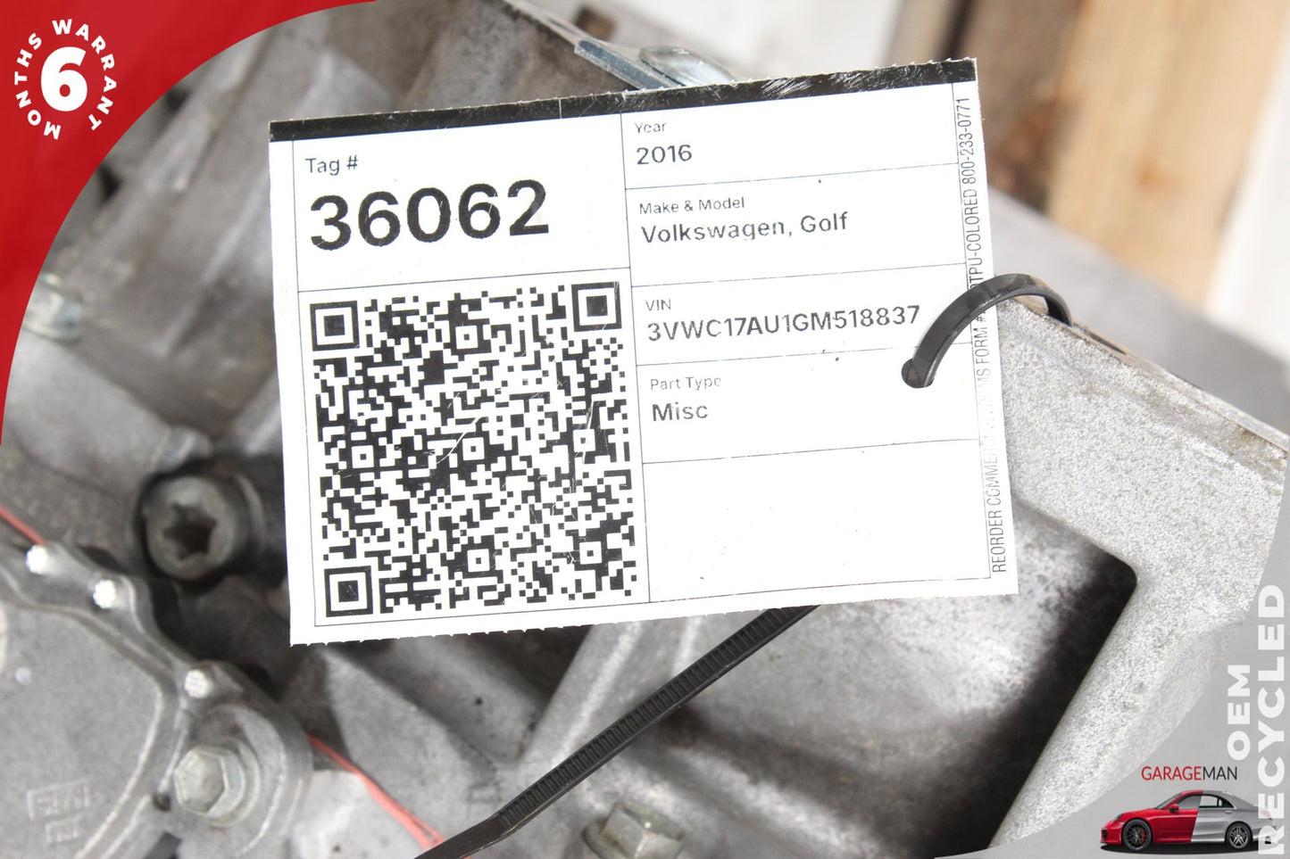 15-18 Volkswagen Golf MK7 BA BV FWD 1.8L Station Wagon Automatic Transmission 127K