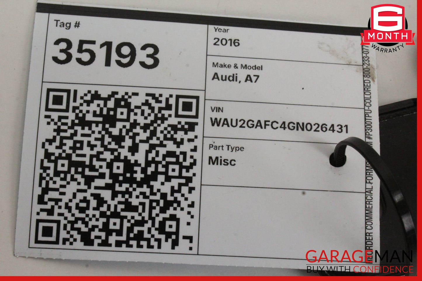 2012-2018 Audi A7 Rear Trunk Lid Lock Latch Actuator Striker Plate 4H0827383 OEM