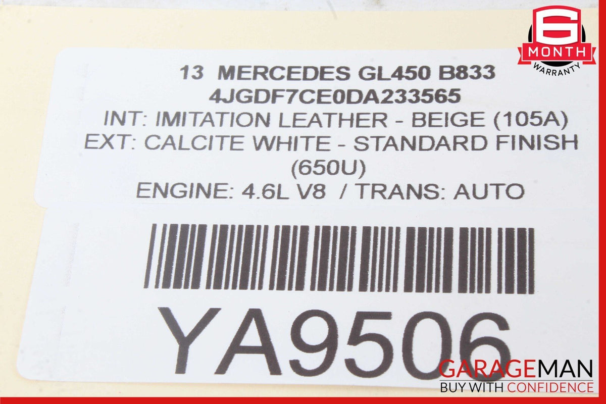 12-19 Mercedes X166 GL450 ML350 Front Right Passenger Side Seat Airbag SRS OEM