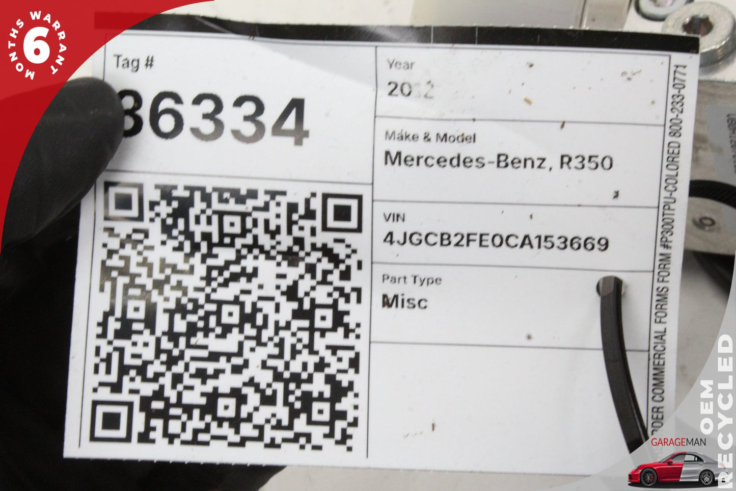 2009-2013 Mercedes R350 W251 Trunk Lid Tailgate Hydraulic Pump Motor Cylinder