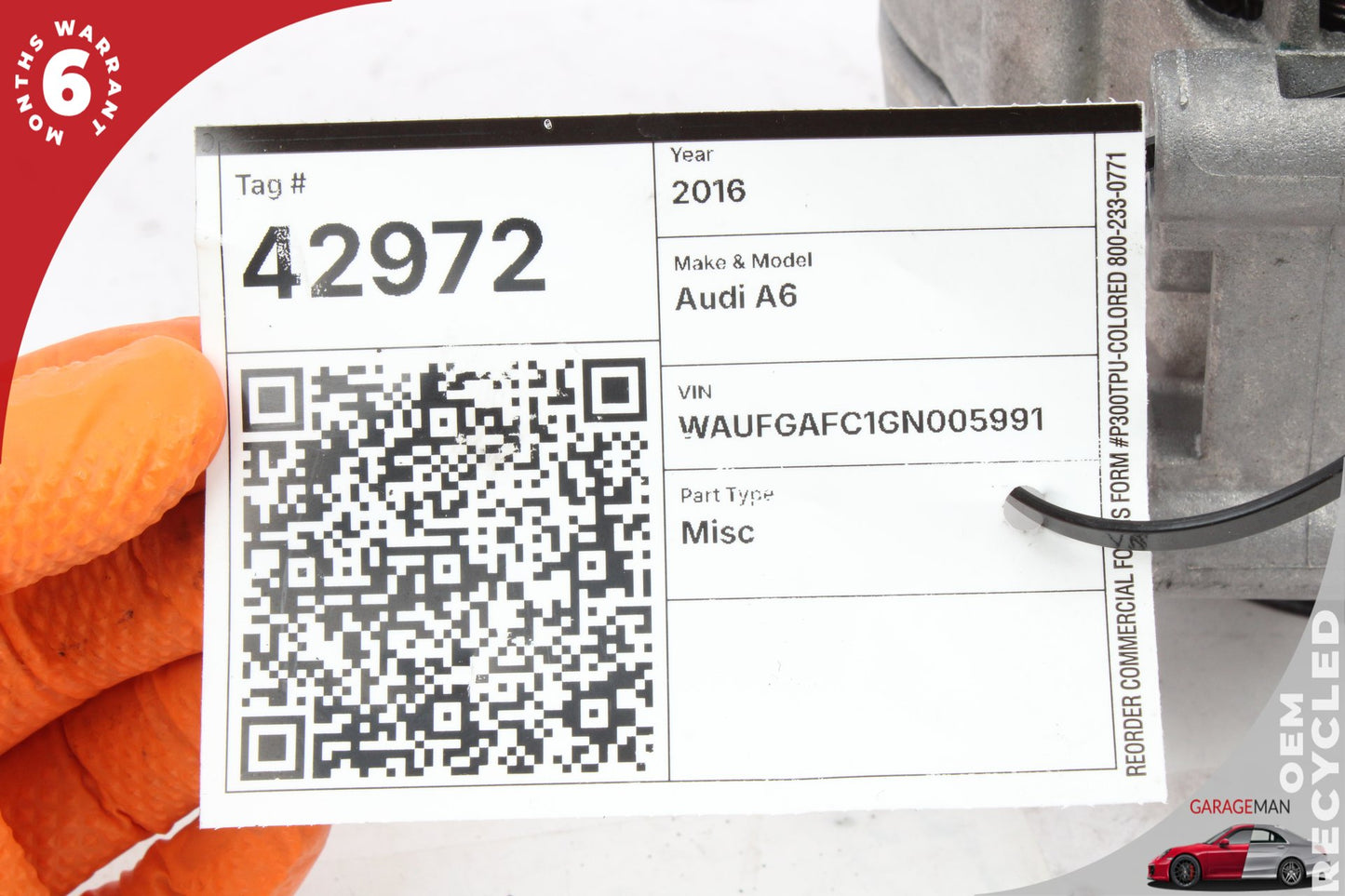 2016-2018 Audi A6 C7 Sedan Alternator Generator 06E903024H