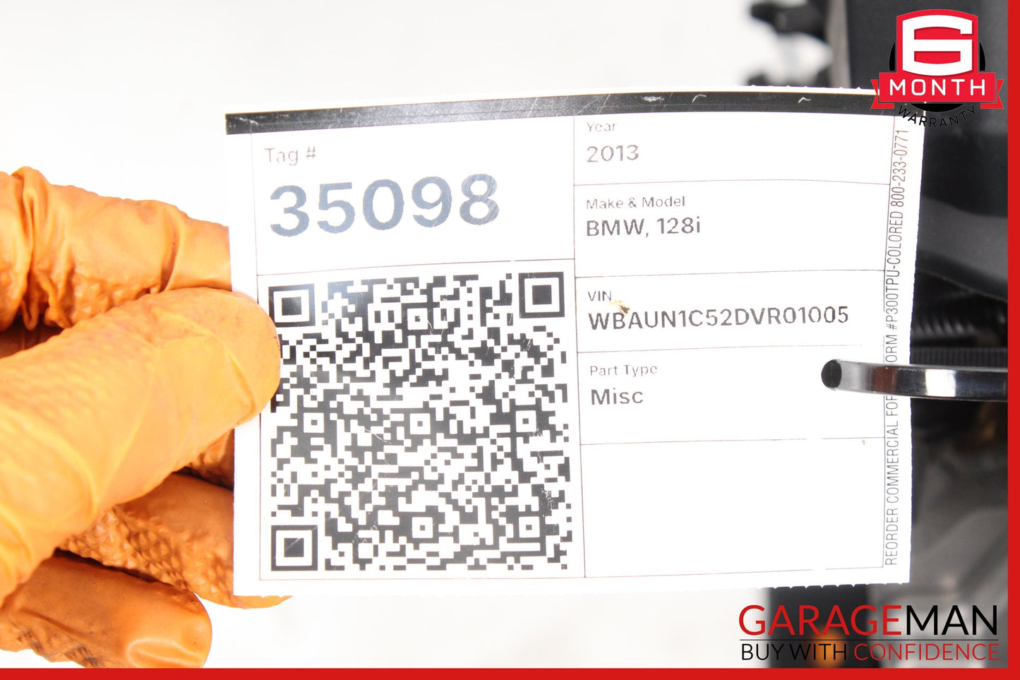 2008-2013 BMW 128i E82 E88 RWD 3.0L Engine Motor 72658