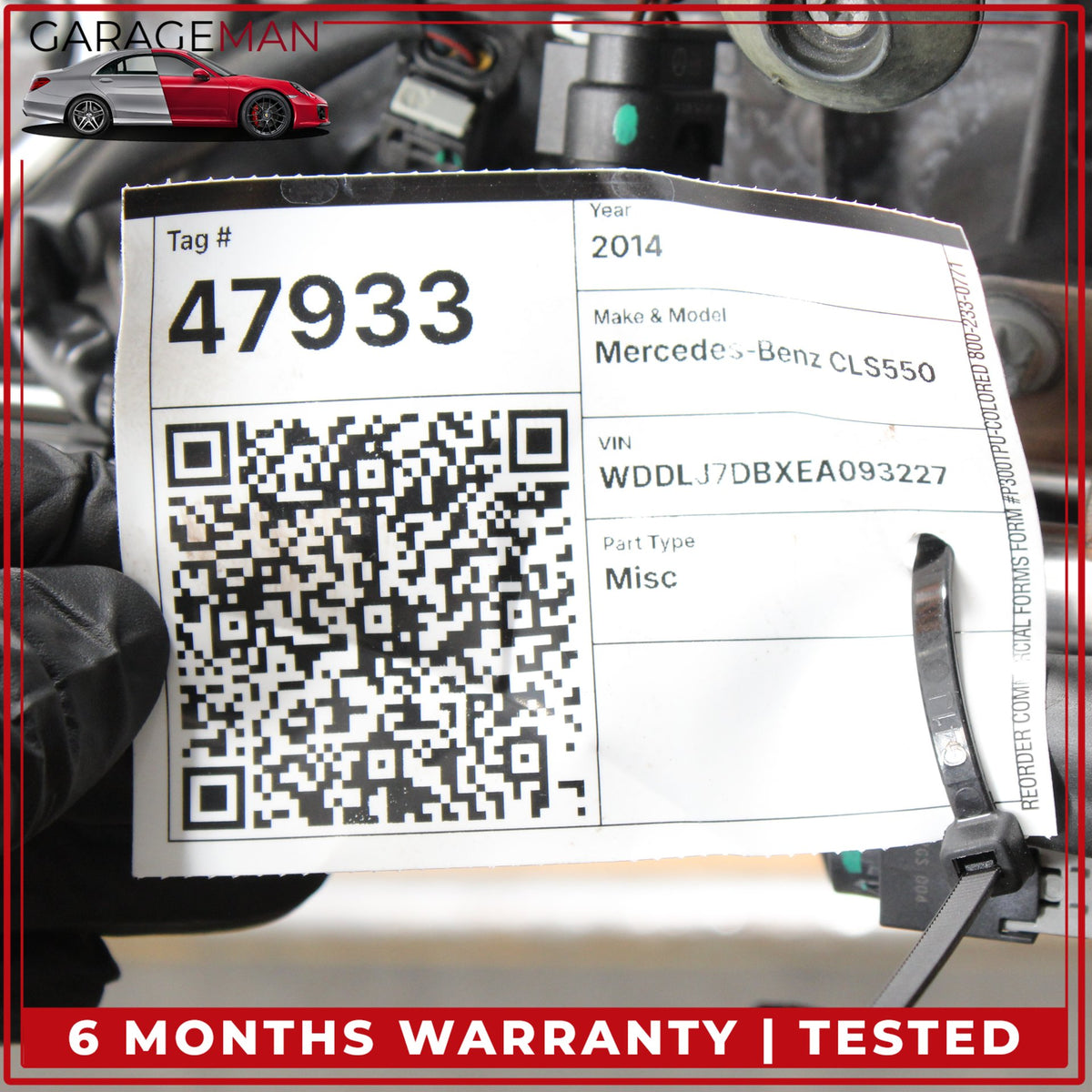 2012-2014 Mercedes-Benz CLS550 W218 RWD 4.6L Engine Motor M278 mileage 41k