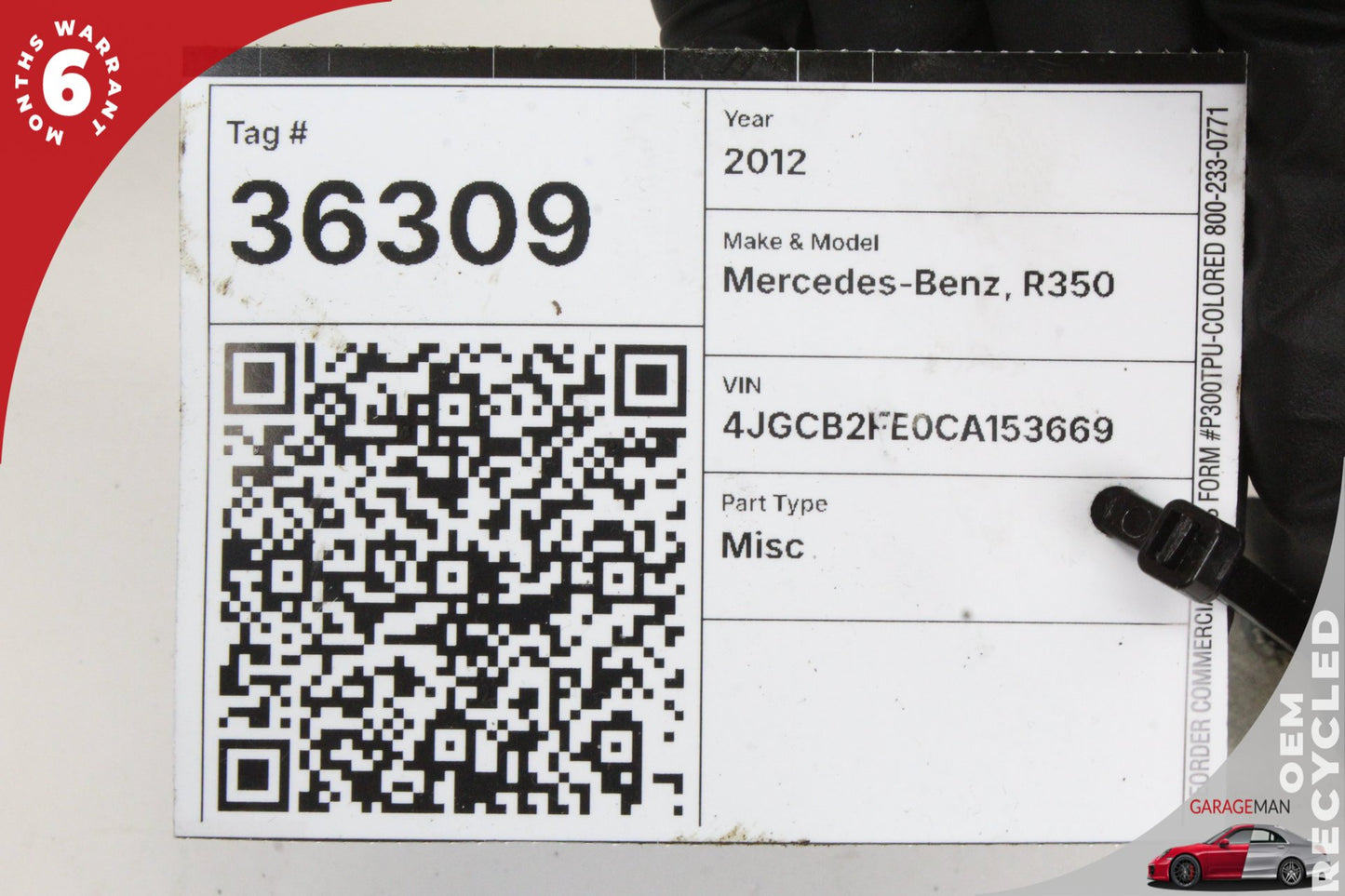 2006-2013 Mercedes-Benz R350 W251 Trunk Tailgate Lock Latch Actuator 1647400735
