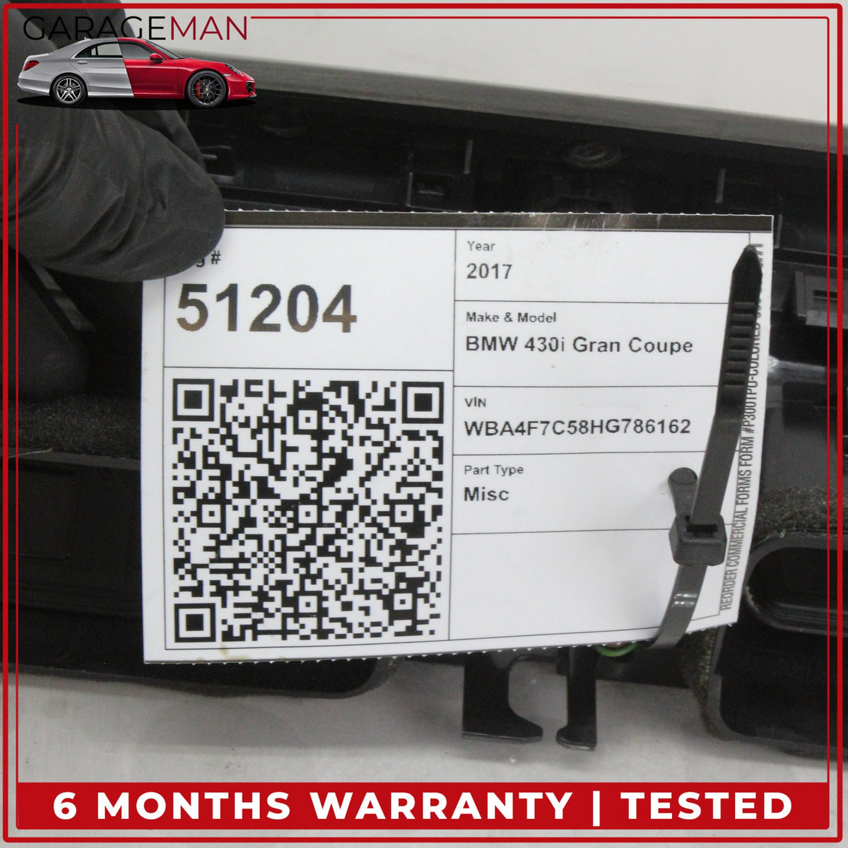 2015-2020 BMW 430i Gran Coupe Front Dash Center AC Air Vent Grille Panel w/ Trim OEM
