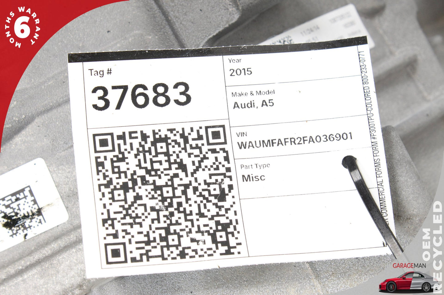 2012-2017 Audi A5 AWD 2.0L Automatic Transmission 1087401499 OEM 111K Miles