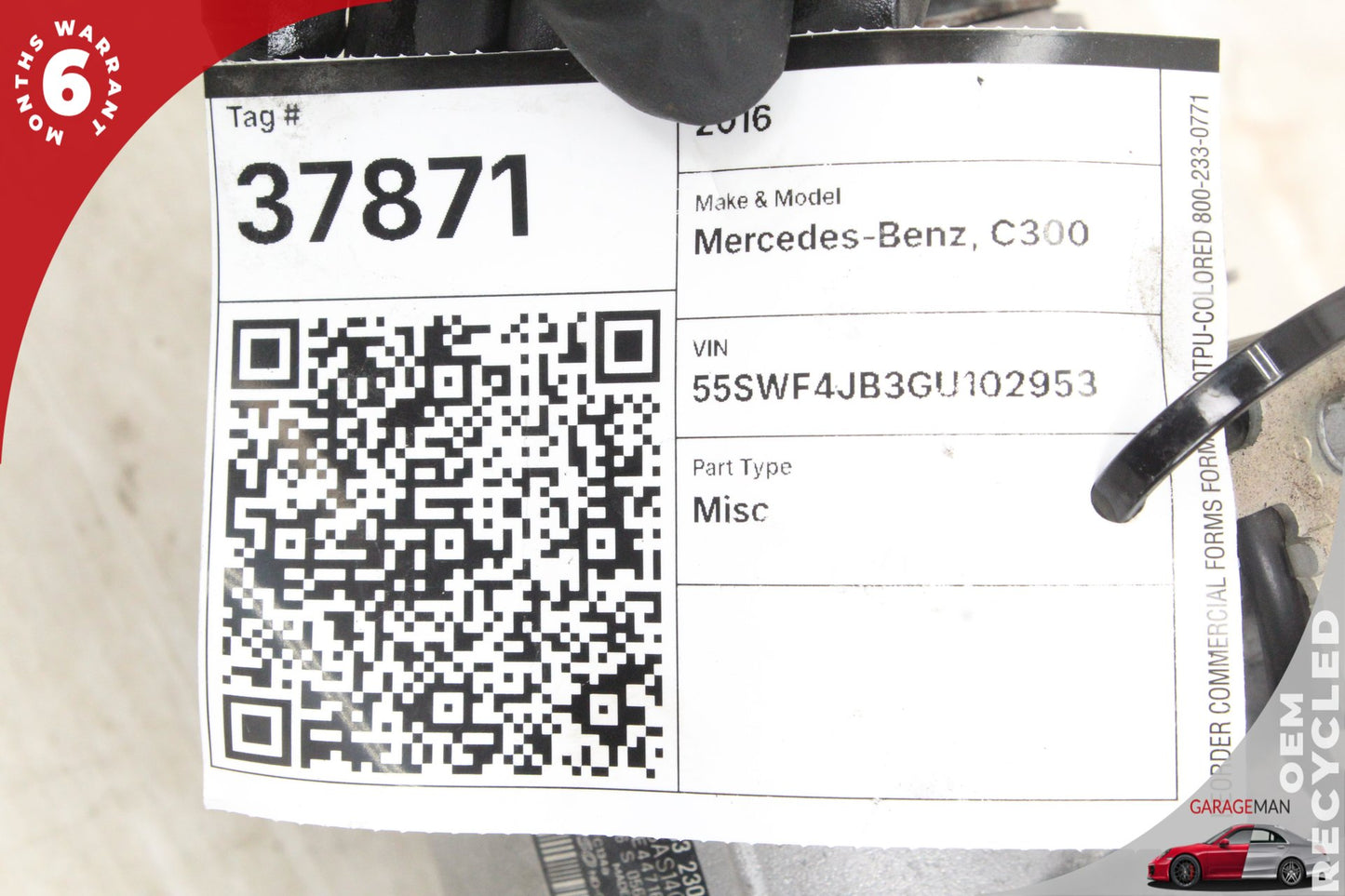 15-20 Mercedes-Benz C300 W205 SedanA/C Air Conditioning Compressor 0032306911