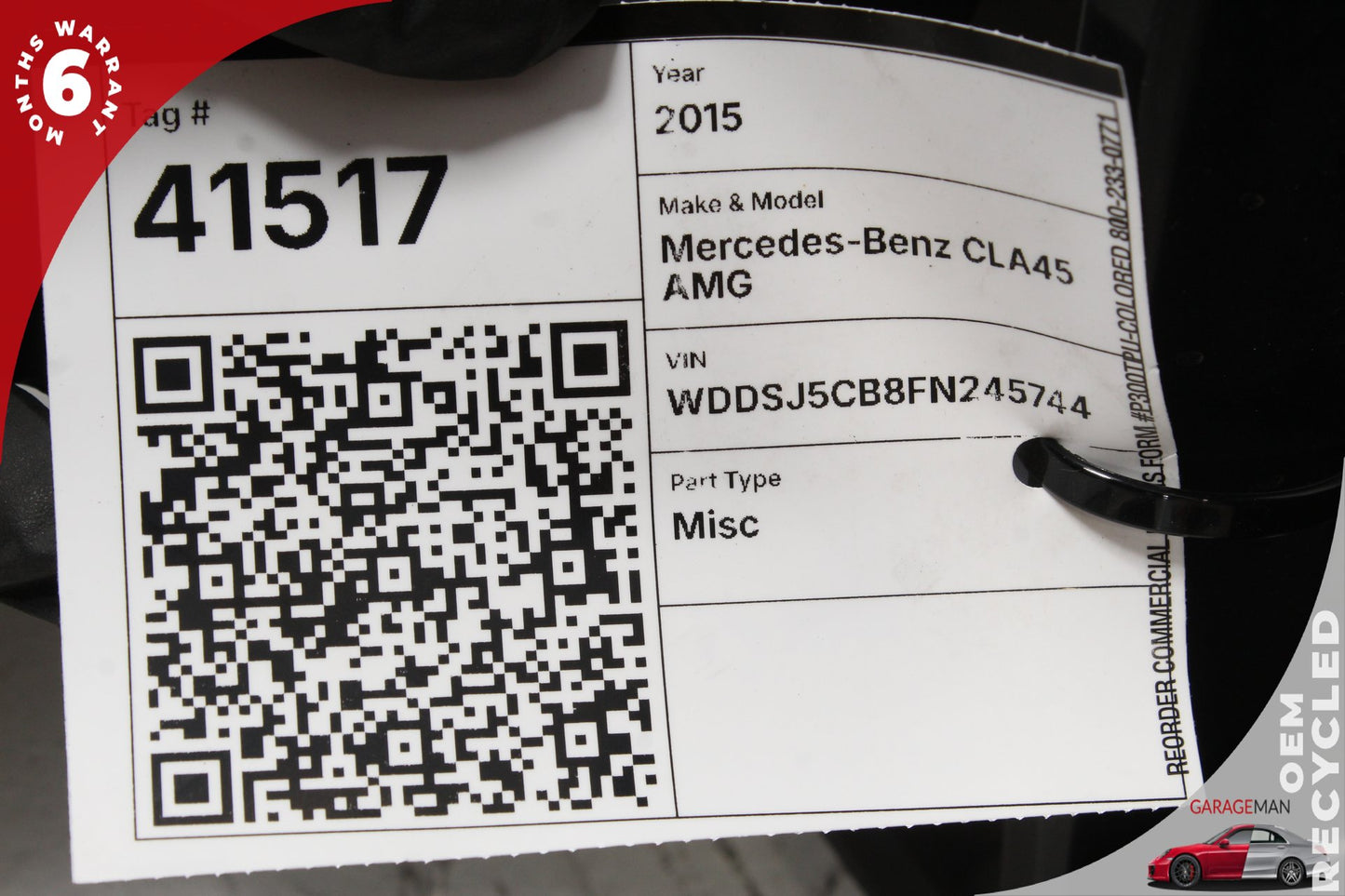 2014-2019 Mercedes-Benz CLA45 AMG w117 Sedan Wheel Rim 1764010502