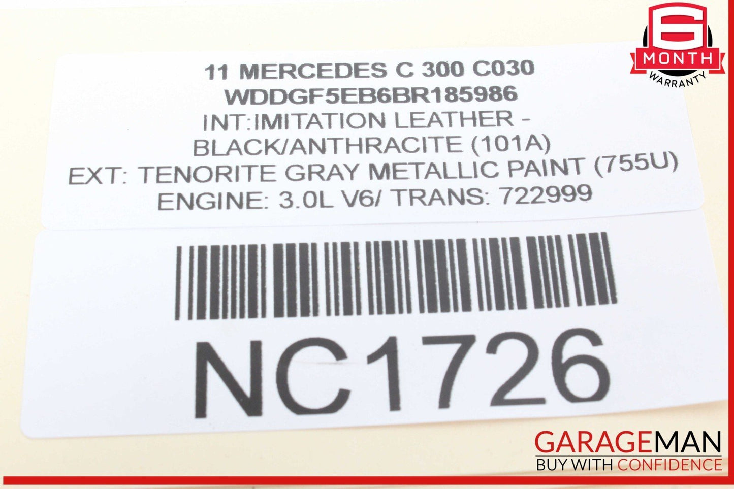 08-15 Mercedes W204 C300 C250 Front Right Passenger Side Dash Airbag Air Bag OEM