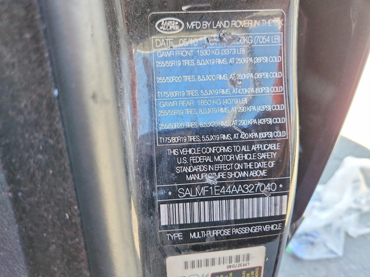 Parting Out- 2010 Land Rover Range Rover L322- 255