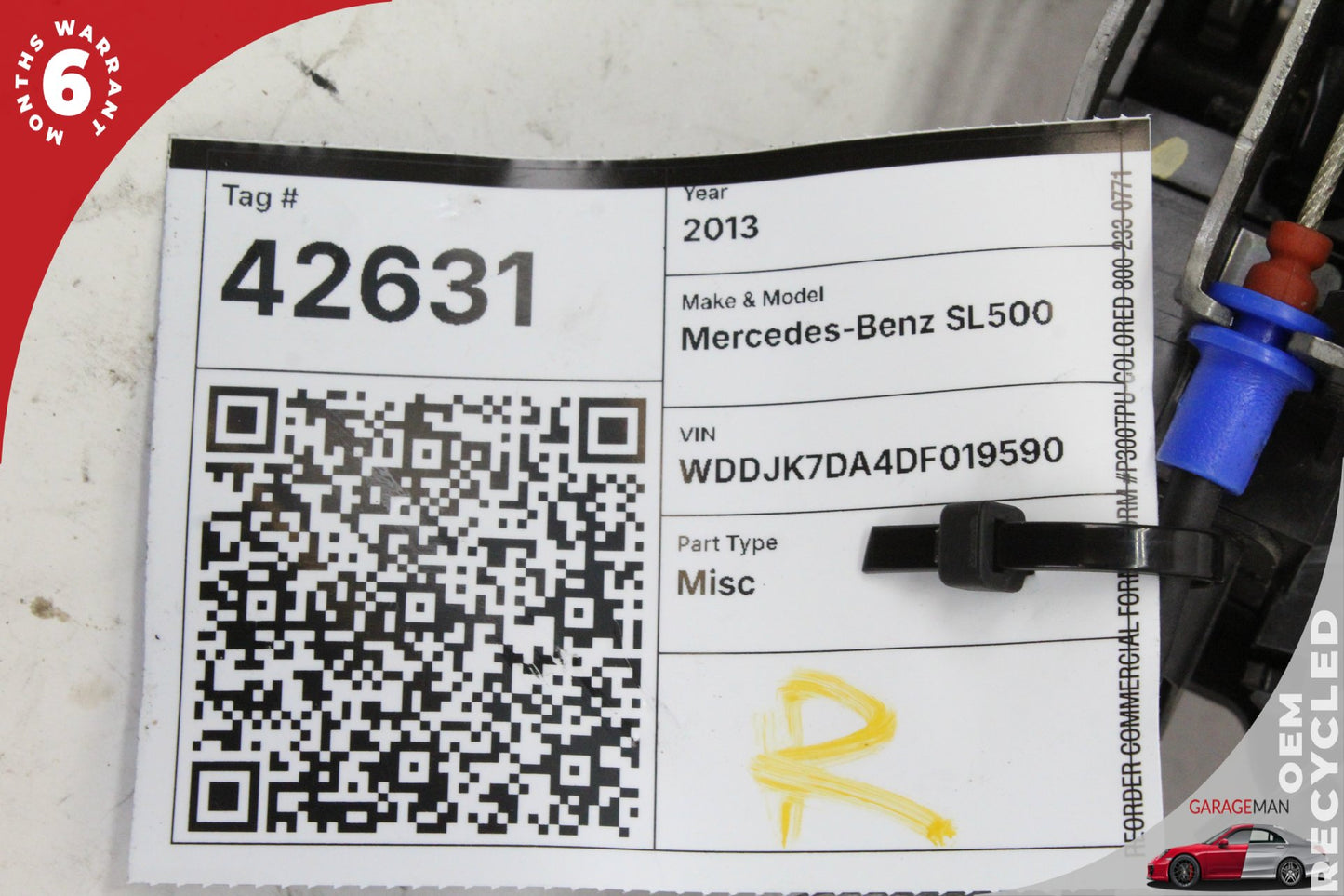 2013-2020 Mercedes R231 SL550 Front Right Door Lock Actuator 2317600203 OEM