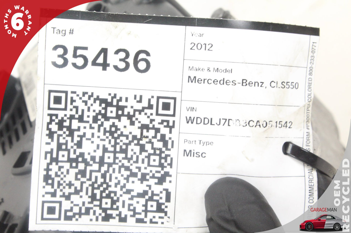 2011-2020 Mercedes-Benz CLS550 W218 Generator Alternator 180A 0141540902 OEM