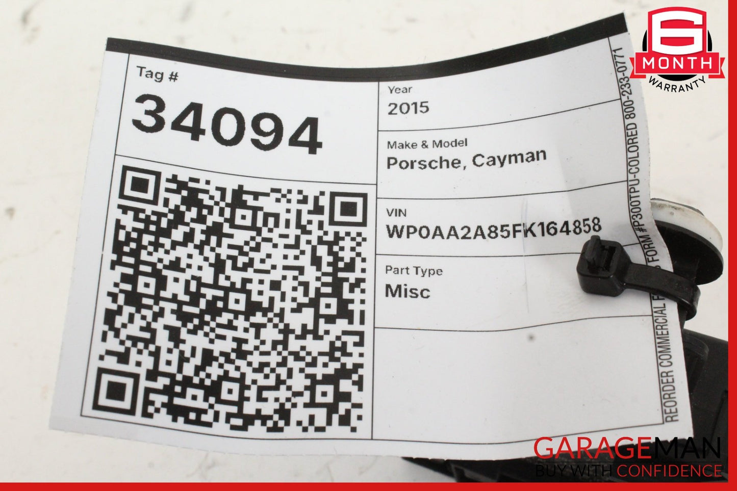 2013-2024 Porsche Cayman 981 Front Left Side Door Control Module 4H0959793AC OEM