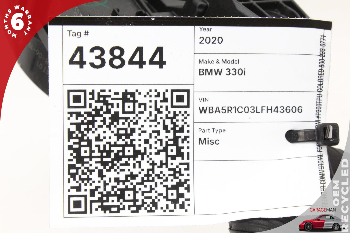 2019-2024 BMW 330i G20 Steering Column Adjustment Control Switch 9436665