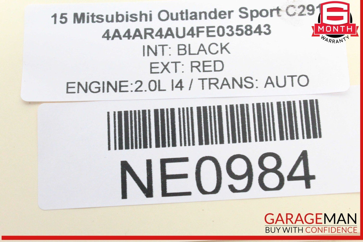 14-15 Mitsubishi Outlander Sport Front Left Side Steering Wheel Airbag Air Bag
