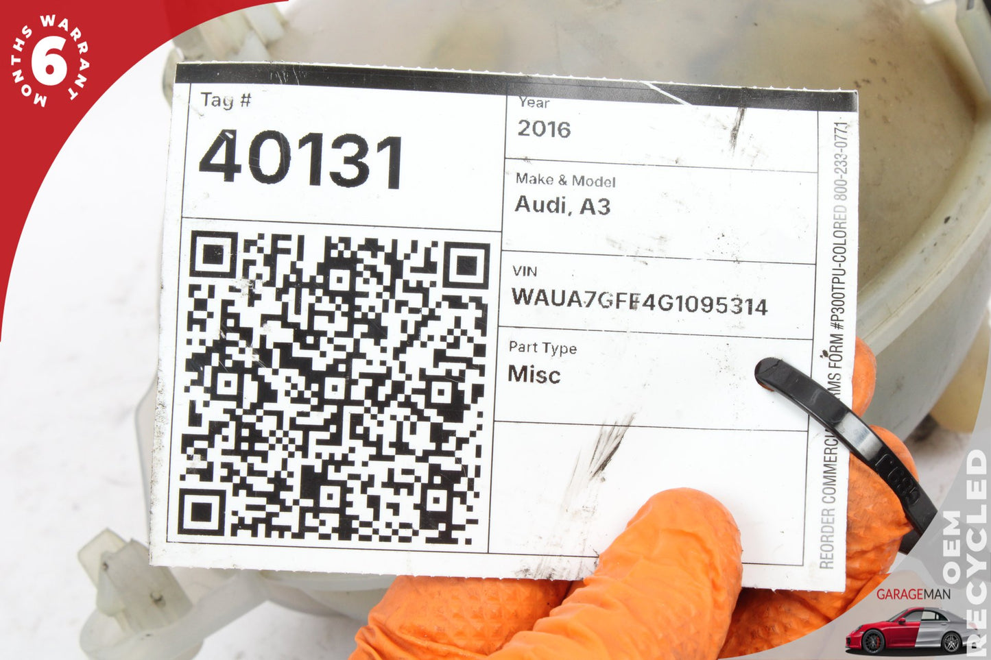 2014-2022 Audi A3 Q3 Coolant Overflow Reservoir 5Q0121407G OEM