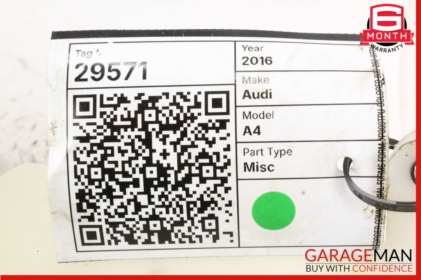 2009-2016 Audi A4 B8 Sedan Windshield Washer Fluid Reservoir 8T0955453C Genuine