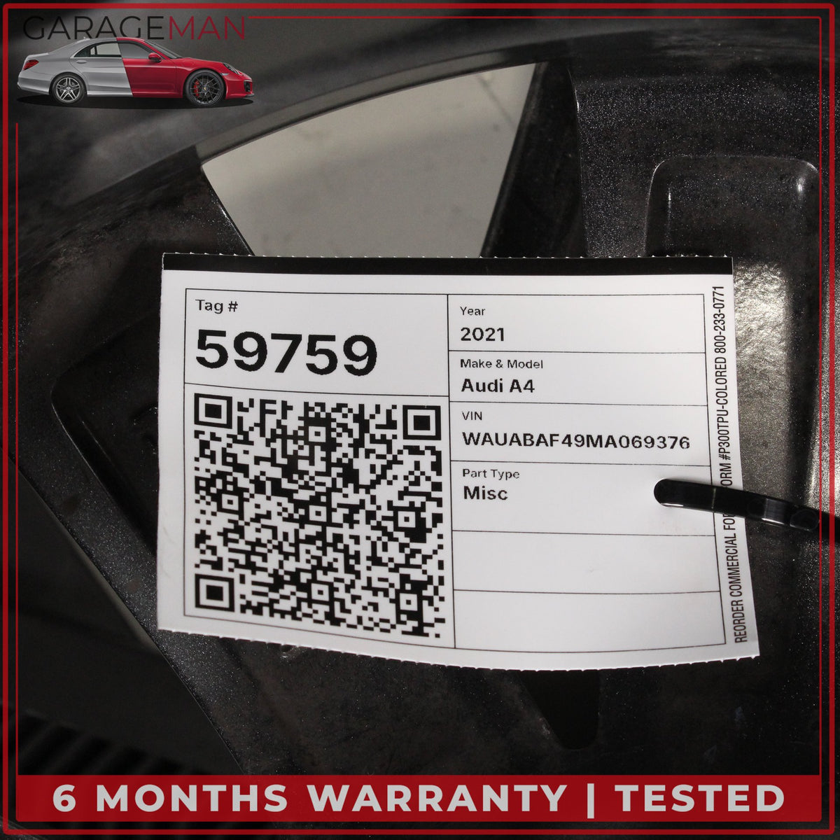 2016-2025 Audi A4 S4 Front or Rear Side Wheel Rim 8JX18H2 ET40 8W0601025FJ OEM