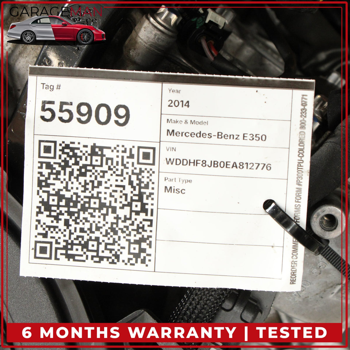 2012-2016 Mercedes W212 E350 AWD 3.5L V6 Engine Motor Assembly 276.952 OEM 85K