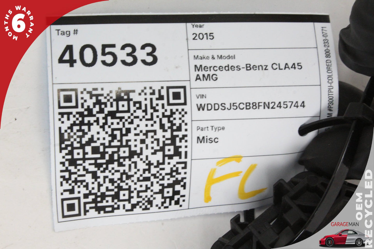 2014-2019 Mercedes W117 CLA45 AMG Front Left Door Exterior Handle 2047602934 OEM
