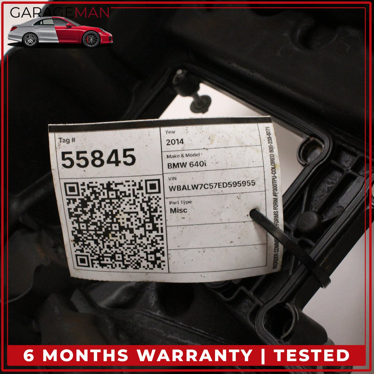 2012-2019 BMW 640i 435i 335i 535i X5 3.0L N55 Engine Valve Cover 7570292 OEM
