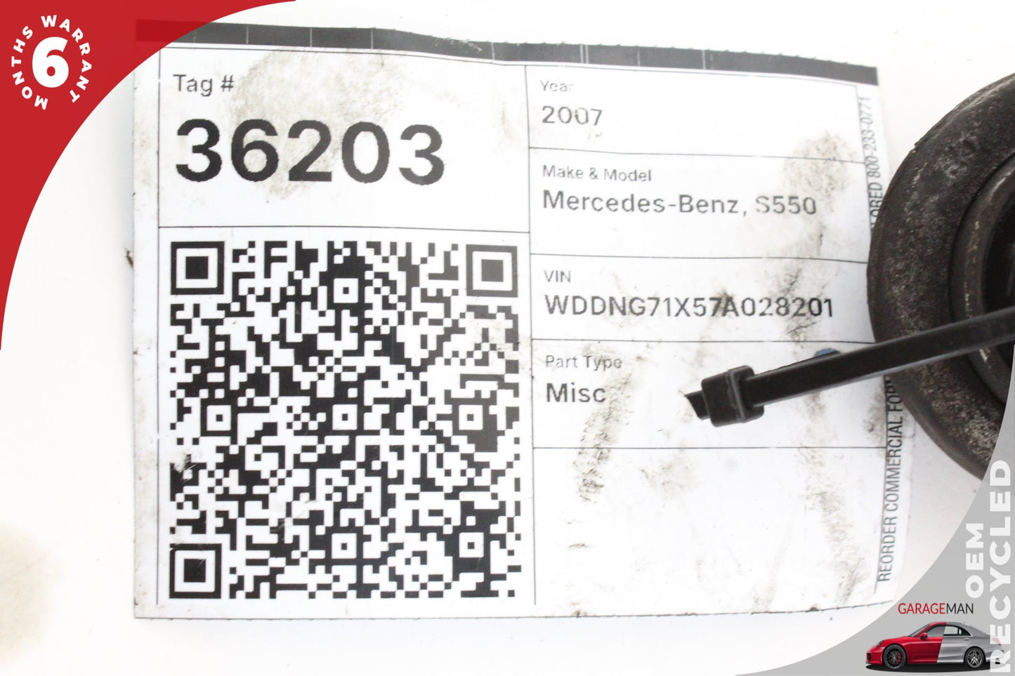 2007-2014 Mercedes W221 S550 Rear Left or Right Camber Strut Upper Control Arm