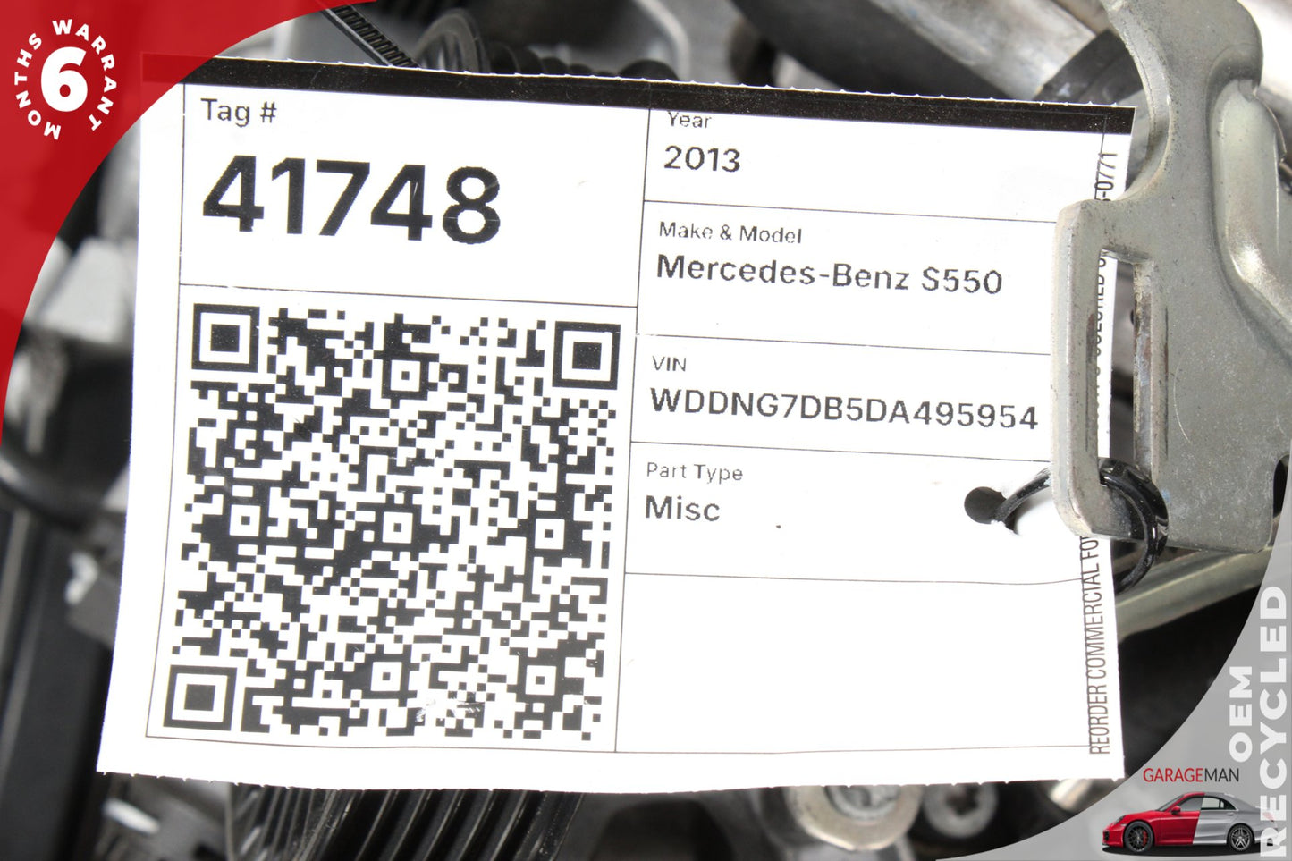 11-19 Mercedes W221 S550 GL550 RWD 278.932 4.6L Engine Motor Assembly OEM 137K