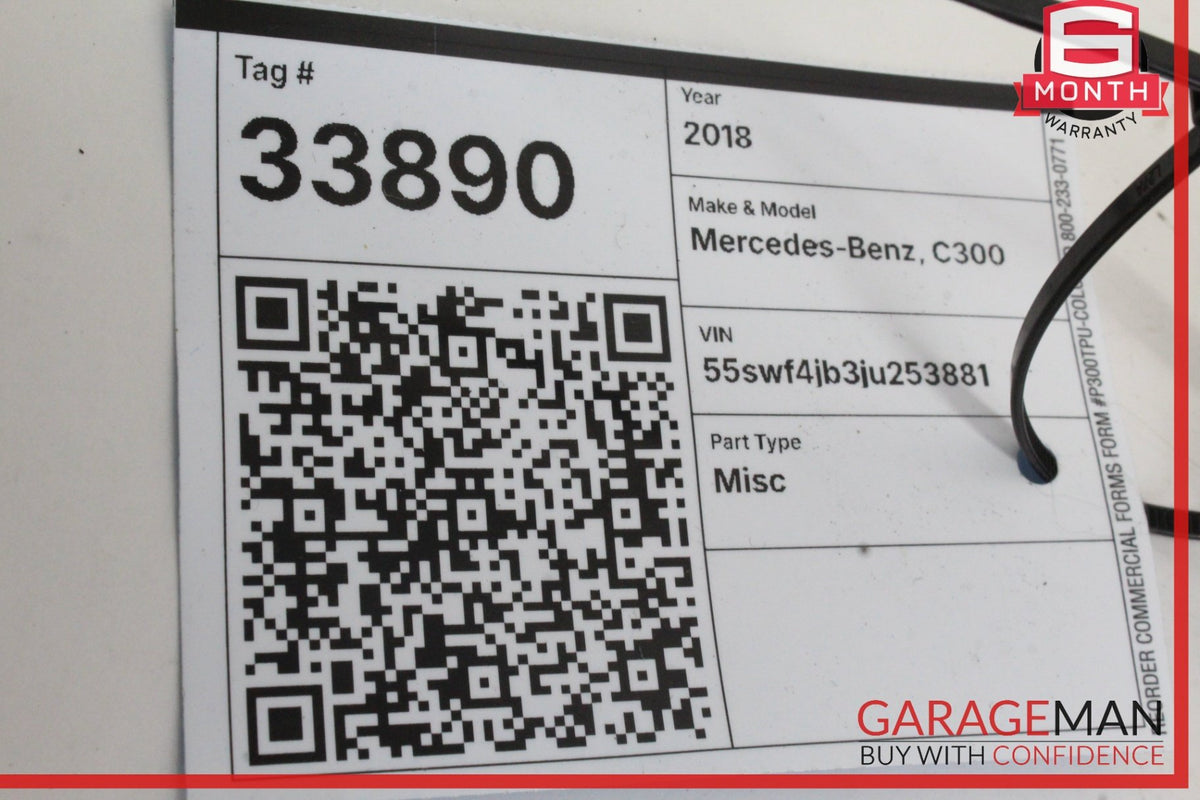 2018 Mercedes-Benz C300 W205 Sedan Rear Left Window Regulator Motor 2139060502 Genuine