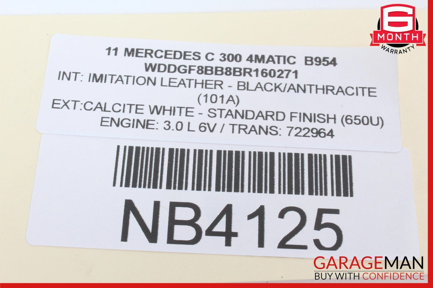 08-15 Mercedes W204 C300 4MATIC Seat Airbag Air Bag SRS Front Right OEM