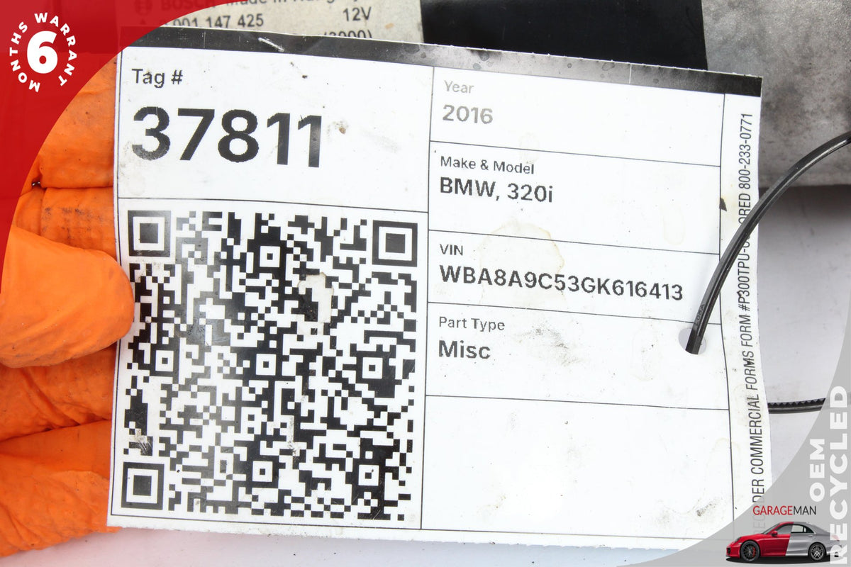 2012-2018 BMW 320i F30 Sedan Engine Motor Starter 8612576